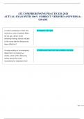 ATI COMPREHENSIVE PRACTICE B-2024 ACTUAL EXAM WITH 100&percnt; CORRECT VERIFIED ANSWERS&sol;A&plus; GRADE