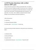 AANP Practice Questions with verified answers 100&percnt; pass