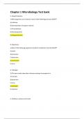 Chapter 1 Microbiology Test bank Questions And Answers Rated A+