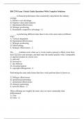 BIS 270 Exam 1 Study Guide Questions With Complete Solutions.