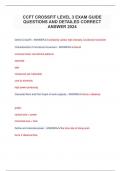 CCFT CROSSFIT LEVEL 3 EXAM GUIDE QUESTIONS AND DETAILED CORRECT ANSWER 2024.