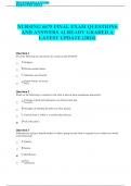 NURSING 6675 FINAL EXAM QUESTIONS AND ANSWERS ALREADY GRADED A LATEST UPDATE &lpar;2024&rpar;