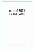 mac1501 EXAM PACK