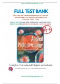 Test Bank for Applied Pathophysiology For The Advanced Practice Nurse 1st Edition By Dlugasch, Story Isbn-9781284150452, A+ guide.