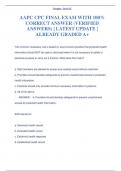 AAPC CPC FINAL WITH 100&percnt; CORRECT  ANSWER &lpar;VERIFIED ANSWERS&rpar; &vert;  LATEST UPDATE &vert; ALREADY GRADED  A&plus;