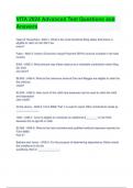 VITA 2024 Advanced Test Questions and Answers 
