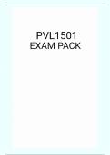 PVL1501 EXAM PACK