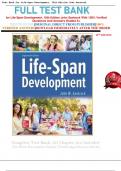      FULL TEST BANK for Life-Span Development, 18th Edition John Santrock With 100% Verified Questions And Answers Graded A+    