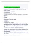 VTNE Pharmacology Exam with 100% correct Answers