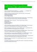 Peer Support Certification Exam Questions With 100&percnt; Correct Answers 2024