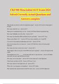CRJ 900 Mesa initial AGT Exam 2024 Solved Correctly Actual Questions and Answers complete