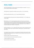 RCAL NABS 129 Questions with 100&percnt; Correct Answers &vert; Verified &vert; Updated 2024