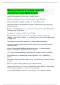 Massachusetts Funeral Director Jurisprudence State Exam