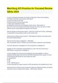 Med-Surg ATI Practice A&plus; Focused Review Q&As 2024