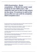 CSFA Examination , Study compilation , CTM (All the cards I used to Study for the CSFA exam, I did relatively well and I'd like to help others do the same. I'll continue to add to this set as often as I can until its complete) 2024 Complete Q & A