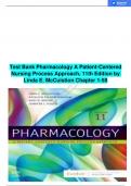PHARMACOLOGY A PATIENT-CENTERED NURSING PROCESS APPROACH&comma; 11TH EDITION BY LINDA E&period; MCCUISTION TEST BANK