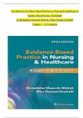 TEST BANK For Evidence-Based Practice in Nursing & Healthcare A Guide to Best Practice 5th Edition by Bernadette Mazurek Melnyk&comma; Ellen Fineout-Overholt&comma; Chapters 1 - 23 Complete