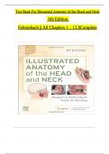TEST BANK For Illustrated Anatomy of the Head and Neck 6th Edition by Margaret J. Fehrenbach, Susan W. Herring | Verified Chapters 1 - 12 | Complete Newest Version