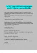 FACHE Weeks 1-12 Combined Questions with 100&percnt; Correct Answers &vert; Verified