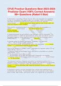 CPJE Practice Questions Best 2023-2024 Predictor Exam (100% Correct Answers) 90+ Questions (Rated 5 Star)