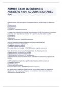 ARMRIT EXAM  BUNDLE&lpar;COMPLETE PACKAGE DEAL&rpar;QUESTIONS & ANSWERS 100&percnt; ACCURATE&lpar;GRADED A&plus;&rpar;