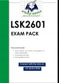 LSK2601 EXAM PACK 2024