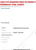 NSG 516 SHADOW HEALTH HEENT Results &vert; EXPERTISE  FEEDBACK TINA JONES&period;