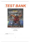  Test Bank for  Human Physiology, 2nd Canadian Edition By Sherwood, Kell, and Ward