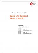 AHA Basic Life Support Exams A and B Answered 