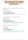 MSN 571 PHARM LATEST 2023- 2024 FINAL EXAM WITH FEEDBACK (100%) CORRECT ANSWERS Graded A+