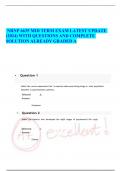 NRNP 6635 MID TERM EXAM LATEST UPDATE &lpar;2024&rpar; WITH QUESTIONS AND COMPLETE SOLUTION ALREADY GRADED A