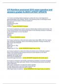 ATI Nutrition proctored 2019
