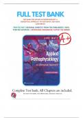 Test Bank For Applied Pathophysiology&colon; A Conceptual Approach 4th Edition By Judi Nath&semi; Carie Braun 9781975179199 Chapter 1-20 Complete Guide &period;