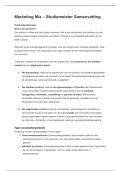Samenvatting Grondslagen van de marketing -  Marketingmix