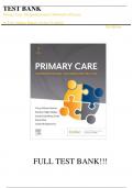 Test Bank For Primary Care: Interprofessional Collaborative Practice 7th Edition by Terry Mahan Buttaro||ISBN NO:10,0323935842||ISBN NO:13,978-0323935845||All Chapters 1-228||Complete Guide A+