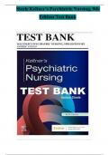 Test Bank for Keltner’s Psychiatric Nursing, 9th Edition by Debbie Steele |Chapter 1-36 | All Chapters Latest 2023