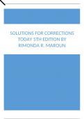 Solutions For Corrections Today 5th Edition by Rimonda R. Maroun.docx