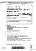 Pearson Edexcel Level 1/Level 2 GCSE (9–1) Religious Studies B PAPER 1: Area of Study 1 – Religion and Ethics Option 1E – Hinduism QP 2023
