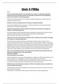 Unit 4 FRQs 2024