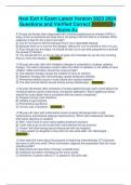 Hesi Exit 4 Exam Latest Version 2023 2024 Questions and Verified Correct Answers Score A&plus;