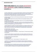 MED SURG HESI V2 2024 EXAM &lpar;QUESTIONS  AND ANSWERS&rpar; 100&percnt; VERIFIED ANSWERS &vert;  GRADED A&plus;