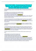 Latest EXIT HESI - Comprehensive PN Exam A Practice 100&plus; Questions and Verified Correct Answers 2023 2024 Guaranteed A&plus;