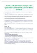 LOMA 281 Module 4 Study Exam  Questions with Correct Answers 100&percnt;  Verified 