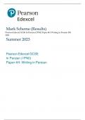 Pearson Edexcel GCSE In Persian (1PN0) Paper 4H: Writing in Persian MS  2023