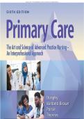 TEST BANK FOR PRIMARY CARE ART AND SCIENCE OF ADVANCED PRACTICE NURSING AN INTERPROFESSIONAL APPROACH 6TH EDITION- DUNPHY,WINLAND-BROWN COMPLETE CHAPTERS 