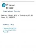 Pearson Edexcel GCSE In Chemistry (1CH0)  Paper 2H MS 2023