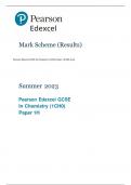 Pearson Edexcel GCSE In Chemistry (1CH0) Paper 1H MS 2023
