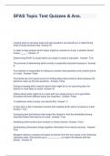 SFAS TOPIC TEST 2 QUESTIONS WITH 100&percnt; CORRECT ANSWERS&period;