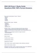 ENG 320 Exam 3 Study Guide Questions With 100&percnt; Correct Answers&period;