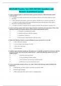 NCLEX-RN Practice Test 200 Questions and Correct Answers With Rationales , All Areas Covered , Score A+ At First Attempt